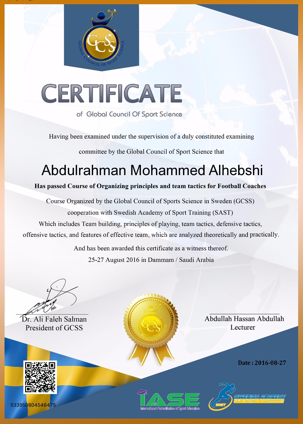 Abdulrahman Mohammed Alhebshi  